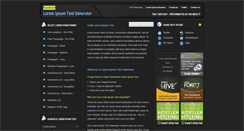 Desktop Screenshot of loremipsumtextgenerator.com