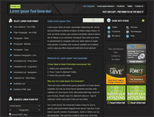 Tablet Screenshot of loremipsumtextgenerator.com